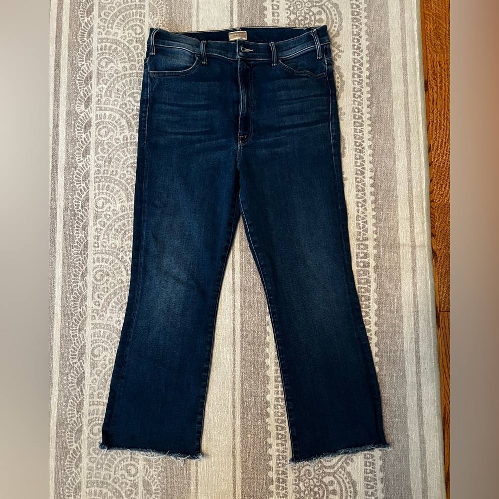 MOTHER Jeans The Hustler Ankle Fray size 32